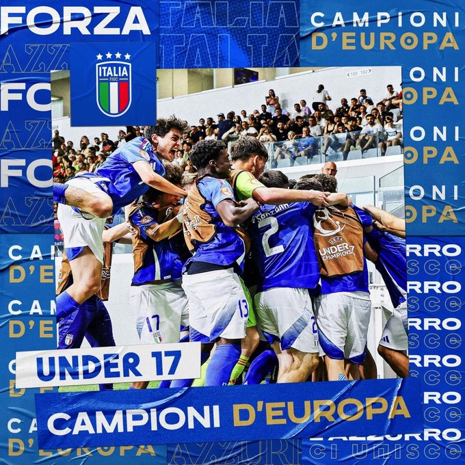 U17欧洲杯-意大利3-0葡萄牙首次夺冠，米兰天才小将卡马达双响