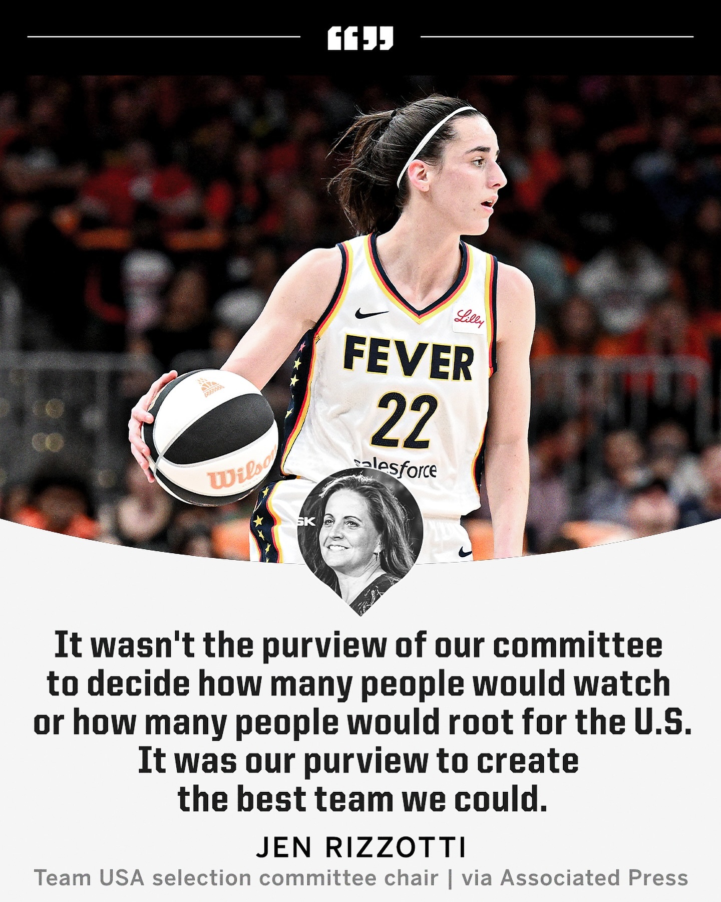  美国女篮国家队选拔委员会：我们的工作不是决定有多少人会看比赛